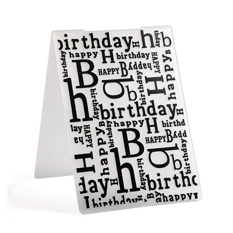 arriettycraft Happy Birthday Plastic Embossing Folder for Card Making, Journaling,Scrapbooking DIY Album Paper Crafts - Image 3